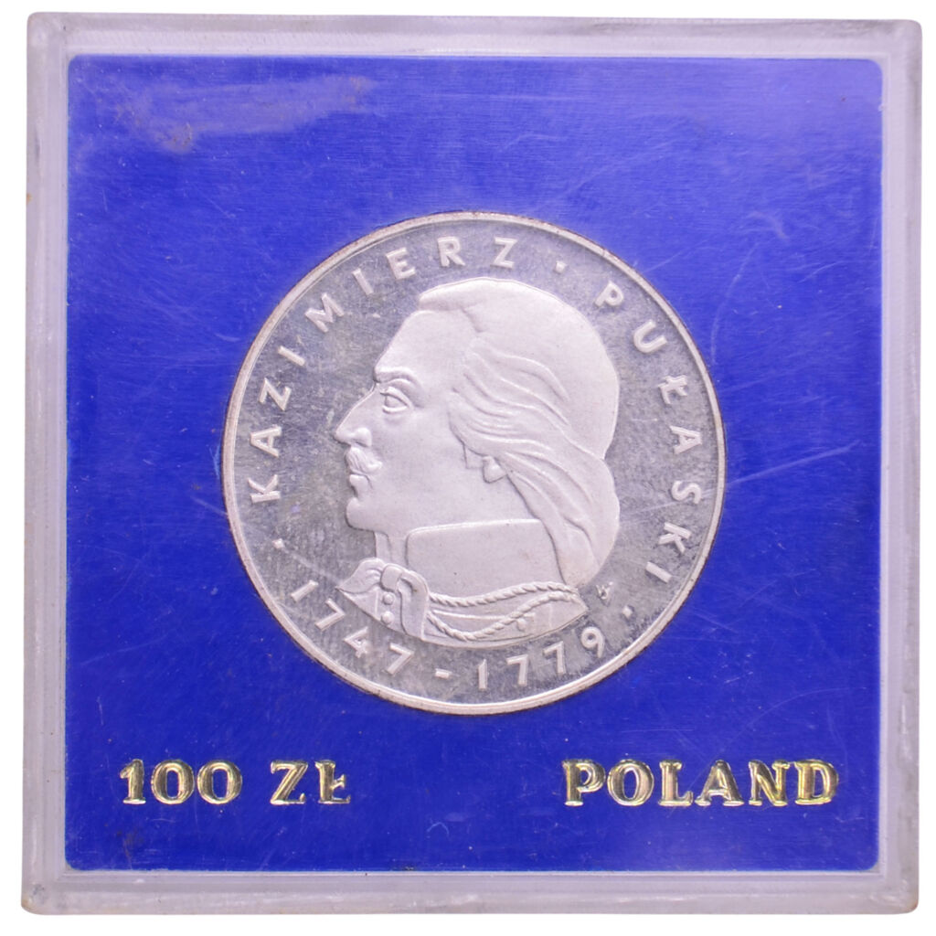 100 злотых 1976 года «Казимир Пулавски» Польша Proof 102738 в